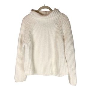 Kate Spade cream turtleneck alpaca blend sweater